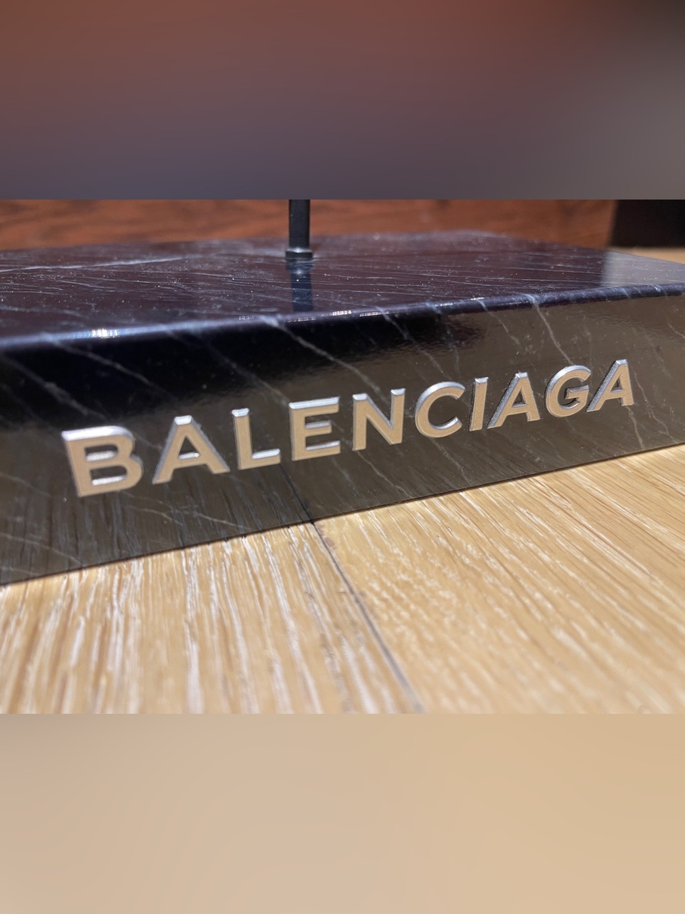 Rare Balenciaga Black Glasses Holder with make up mirror